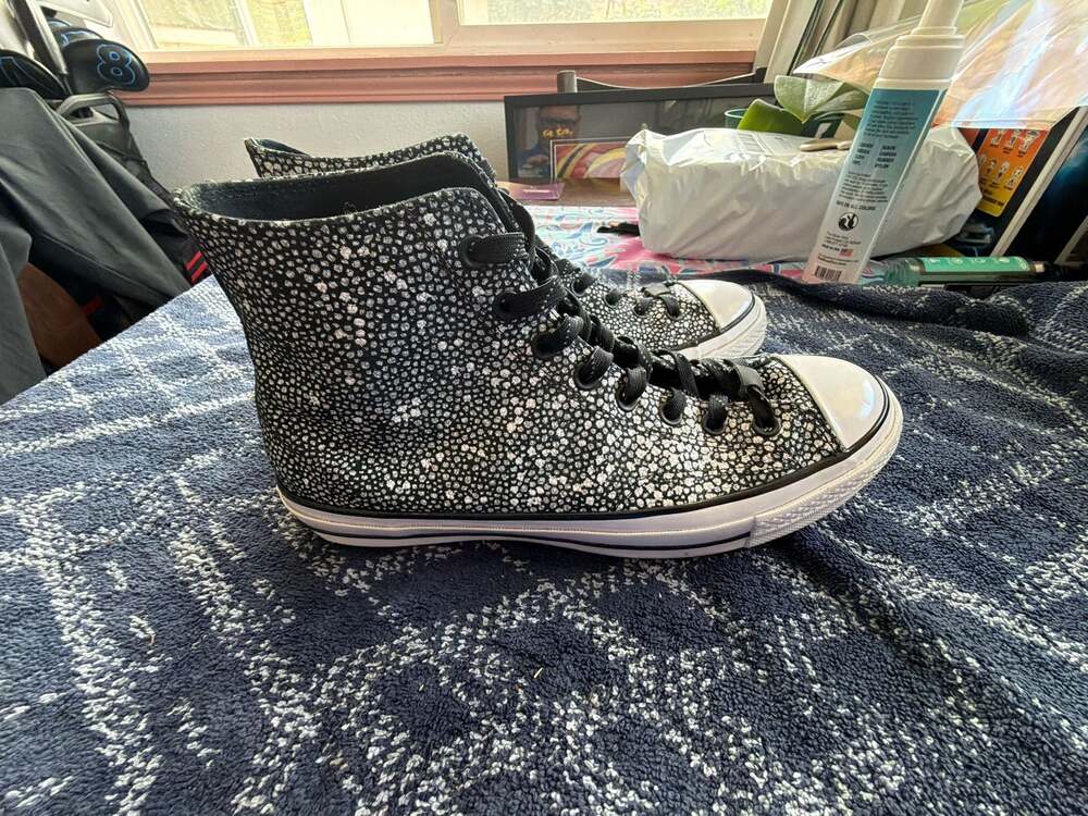 Converse Chuck Taylor All Star High Top Asphalt NYC Textured Leather Sneakers - Picture 5 of 8